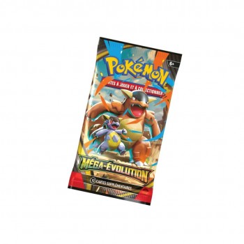 Pokemon Mega Evolution: ME01 Booster kortų papildymo pakuotė Prancūzų kalba 1 vnt. Pokemon Mega Evolution: ME01 Booster kortų papildymo pakuotė Prancūzų kalba 1 vnt.